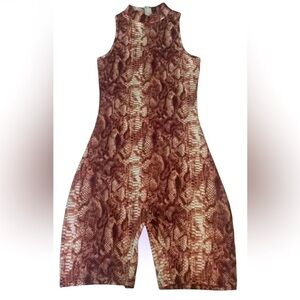 SHEIN Snake skin romper playsuit Sz Large
